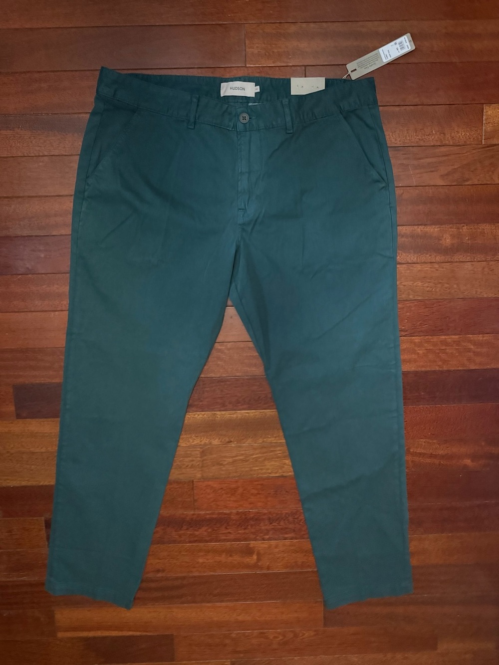 HUDSON Deep Teal Chino Pants – NWT – Size 40 – MSRP $195